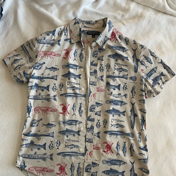 J. Crew Shirts J Crew Short Sleeve Buttonup Large Light Grey With